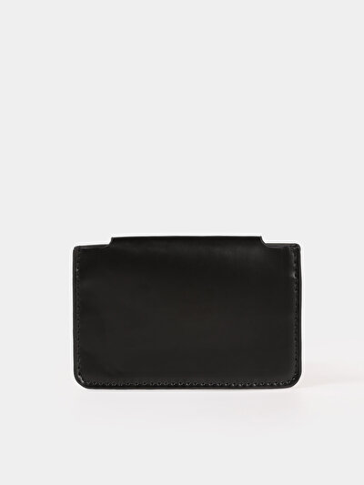 Image de Portefeuille Noir Modern Fit Femme