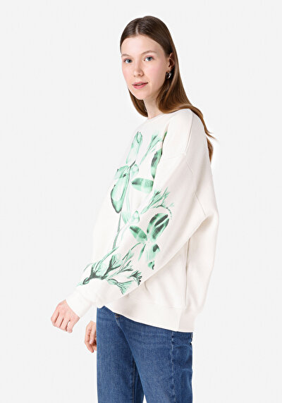 Image de Pull-over Ecru Comfort Fit  Femme