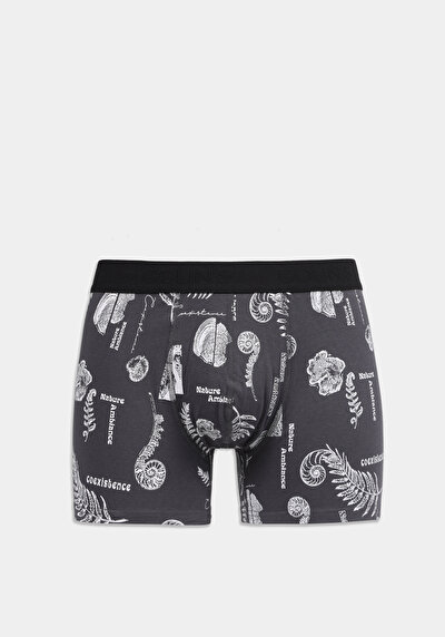 Image de Sous-vêtements Anthracite Standart Fit Imprimé Homme