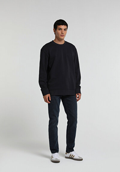 Image de Sweatshirt Marine Relaxed Fit Homme