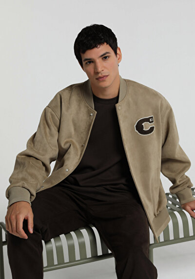 Image de Veste Pu Beige Manches Longues  Regular Fit Homme