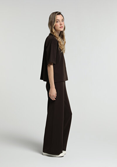 Image de Pantalon De Survêtement Marron Regular Fit Femme