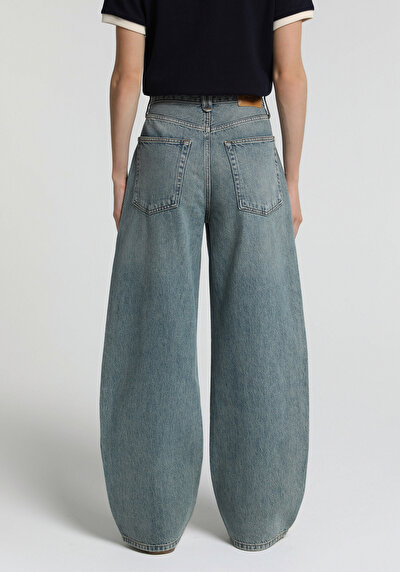 Image de 858 Lenora Pantalon En Jean    Baggy Tapered Fit Femme