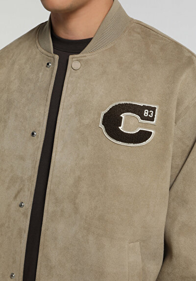 Image de Veste Pu Beige Manches Longues  Regular Fit Homme