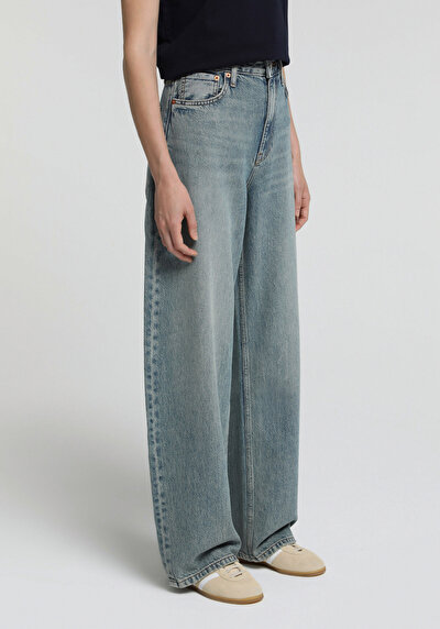 Image de 858 Lenora Pantalon En Jean    Baggy Tapered Fit Femme