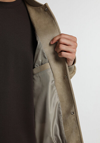 Image de Veste Pu Beige Manches Longues  Regular Fit Homme
