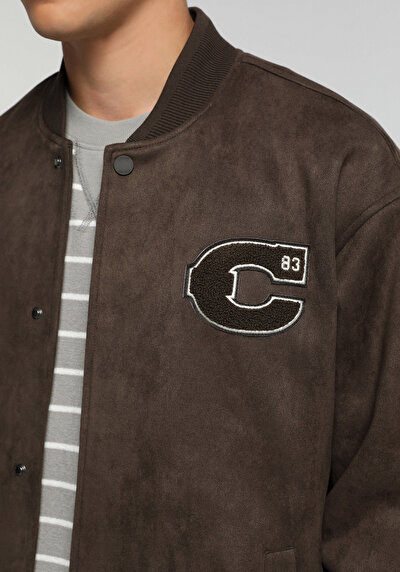 Image de Veste Pu Marron Manches Longues  Regular Fit Homme