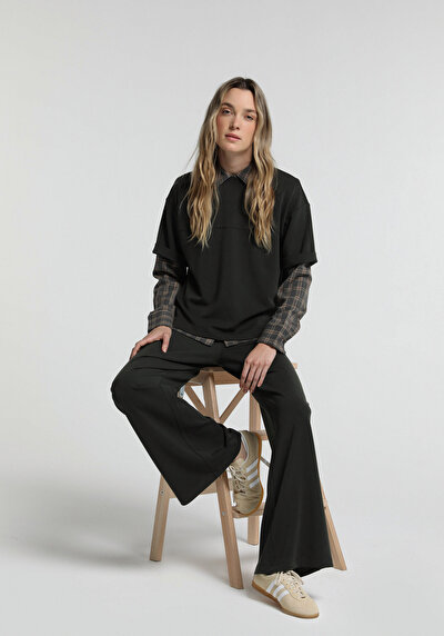 Image de Pantalon De Survêtement Vert Regular Fit Femme