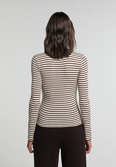 Image de T-shirt Marron Slim Fit Femme
