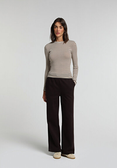 Image de T-shirt Marron Slim Fit Femme