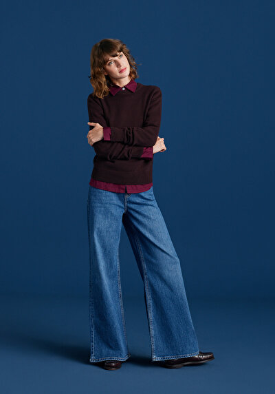 Image de 979 Ellie Pantalon En Jean Super Wide Leg Fit Femme