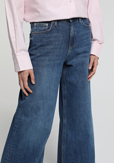 Image de 979 Ellie Pantalon En Jean Super Wide Leg Fit Femme