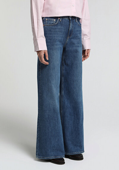 Image de 979 Ellie Pantalon En Jean    Super Wide Leg Fit Femme