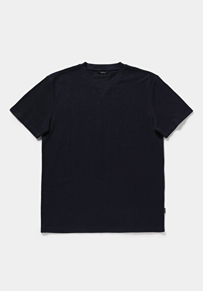 Image de T-shirt À Manches Courtes Marine Regular Fit Droit Homme