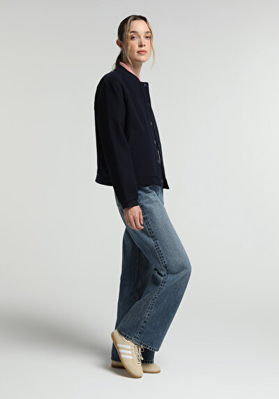 Image de 970 Berry Pantalon En Jean Wide Leg High Rise Wide Leg Fit Femme