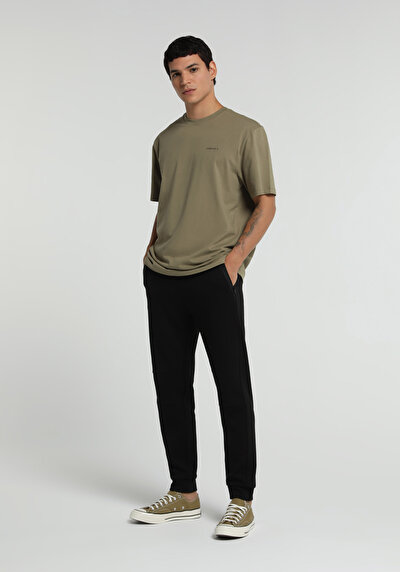 Image de Pantalon De Survêtement Noir Regular Fit Homme