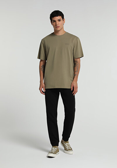 Image de Pantalon De Survêtement Noir Regular Fit Homme