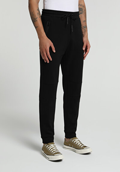 Image de Pantalon De Survêtement Noir Regular Fit Homme