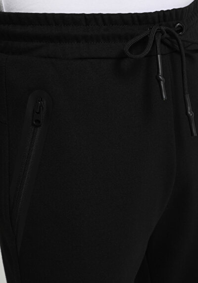 Image de Pantalon De Survêtement Noir Regular Fit Homme