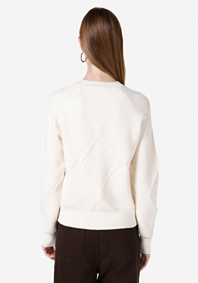 Image de Pull Ecru Regular Fit   Femme