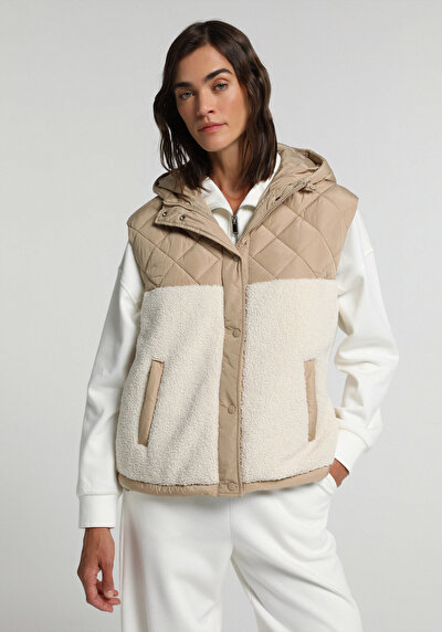 Image de Gilet Beige Regular Fit Femme