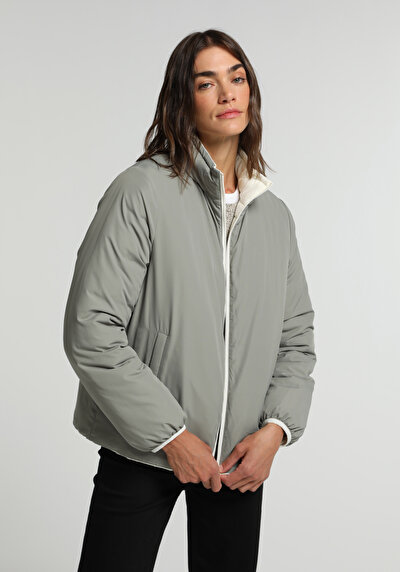 Image de Veste Ecru Regular Fit Manches Longues  Matelassé Femme
