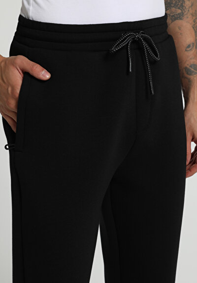Image de Pantalon De Survêtement Noir Regular Fit Homme