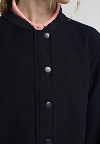 Image de Marine Regular Fit Manches Longues  Tissu De Timbre Femme