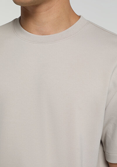 Image de T-shirt À Manches Courtes Blanc Relaxed Fit Droit Homme