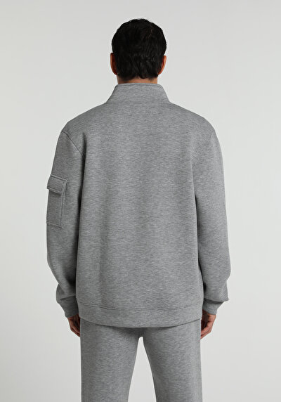 Image de Gris Regular Fit Manches Longues Plongée Homme