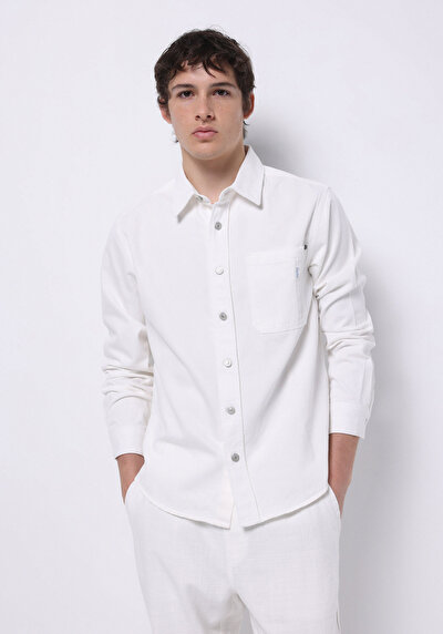 Image de Shırt À Manches Longues Regular Fit Droit Jean Homme