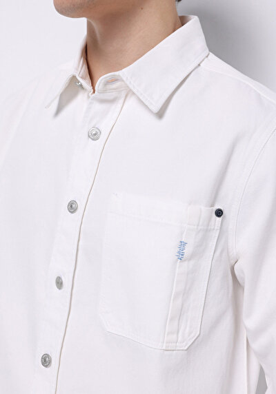 Image de Shırt À Manches Longues Regular Fit Droit Jean Homme