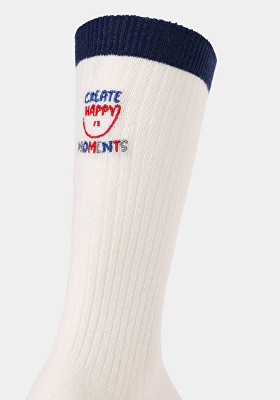Image de Chaussettes Ecru Modern Fit Femme