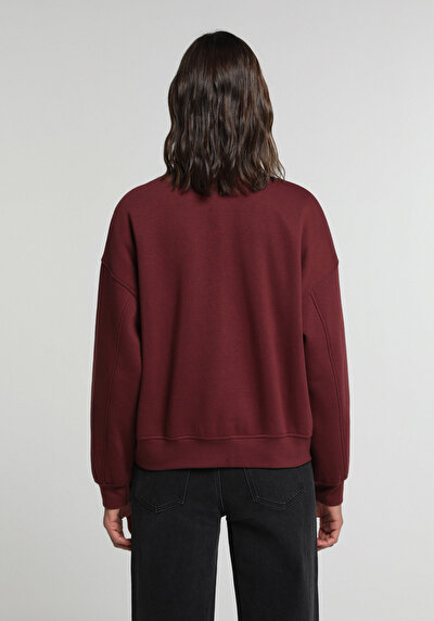Image de Pull-over Bordeaux Oversize Fit Femme