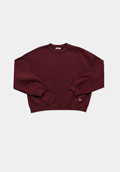 Image de Pull-over Bordeaux Oversize Fit  Femme