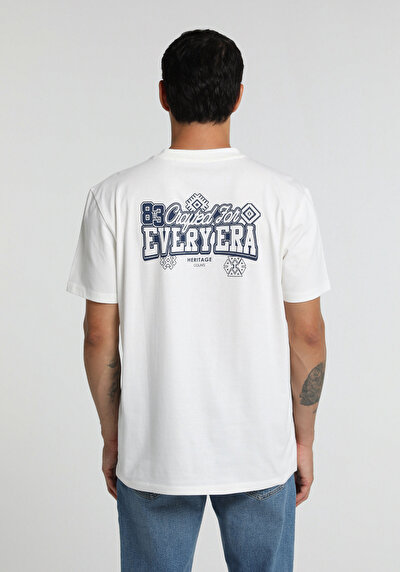 Image de T-shirt À Manches Courtes Blanc Regular Fit Droit Homme