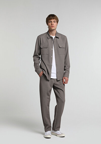 Image de Veste De Blazer Marron Regular Fit Manches Longues  Homme
