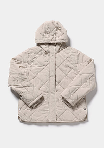 Image de Veste Beige Regular Fit Manches Longues  Matelassé Femme