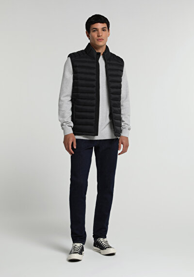 Image de Gilet Noir Slim Fit Homme