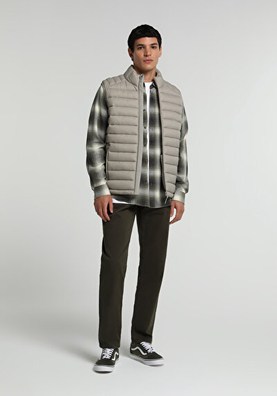 Image de Gilet Beige Slim Fit Homme