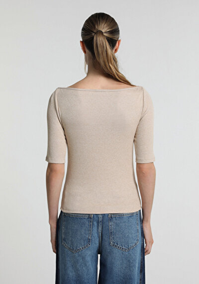 Image de Tricoter Beige Slim Fit  Femme