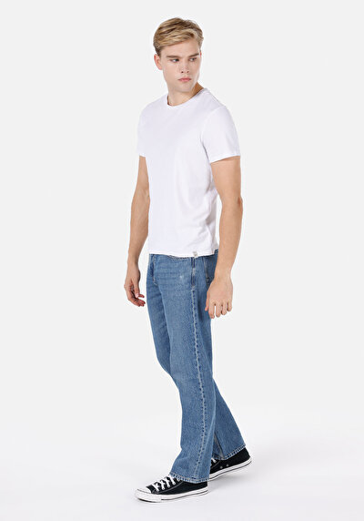 Image de 045 David Pantalon En Jean Straight Leg Medium Rise Regular Fit Homme