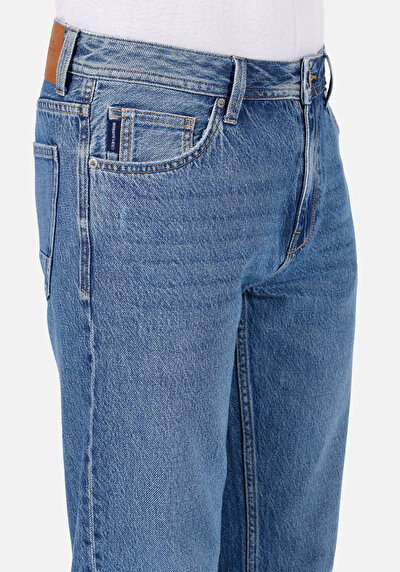 Image de 045 David Pantalon En Jean  Straight Leg Medium Rise Regular Fit Homme