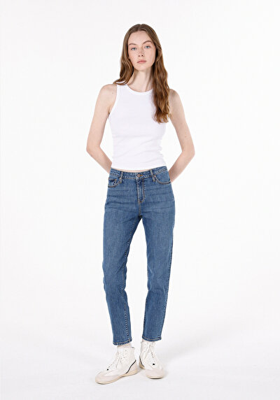 Image de 703 Carla Pantalon En Jean  Skinny Leg Medium Rise Slim Fit Femme
