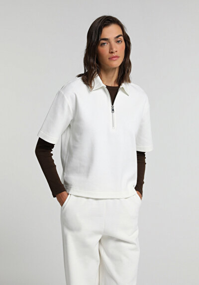 Image de Tricoter Blanc Regular Fit Femme