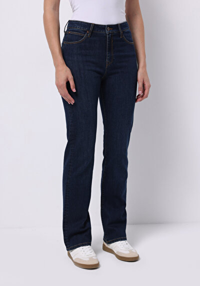 Image de 792 Mila Pantalon En Jean Marine  Medium Rise Regular Fit Femme