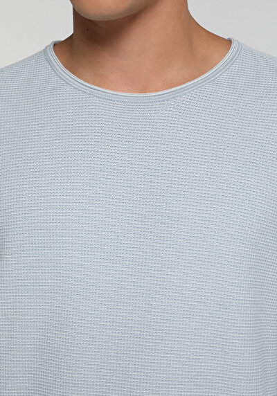 Image de Pull Bleu Regular Fit Manches Longues  Homme