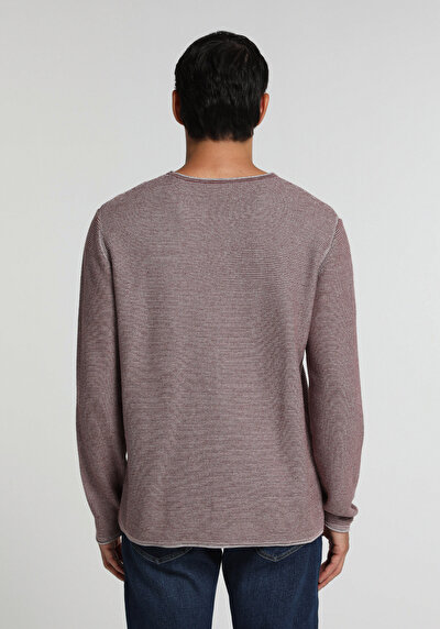 Image de Pull Violet Regular Fit Manches Longues  Homme