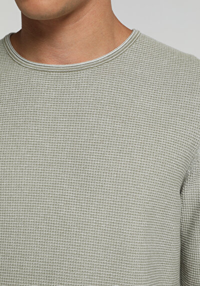 Image de Pull Vert Regular Fit Manches Longues  Homme