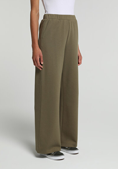 Image de Pantalon De Survêtement Kaki Regular Fit Femme